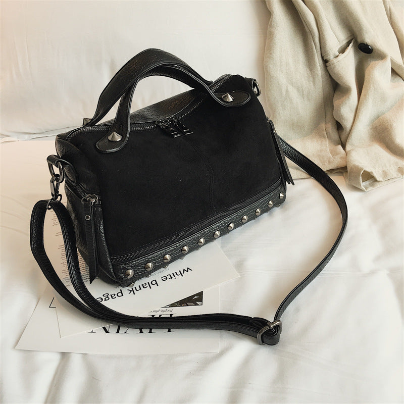 Personalized Rivet Messenger Bag Boston Bag